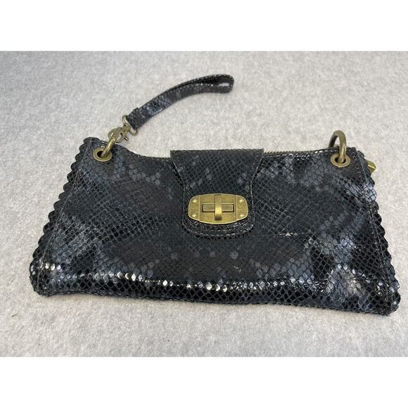 Bevini Modena Women Black & Gray Clutch One Size - Picture 2 of 7